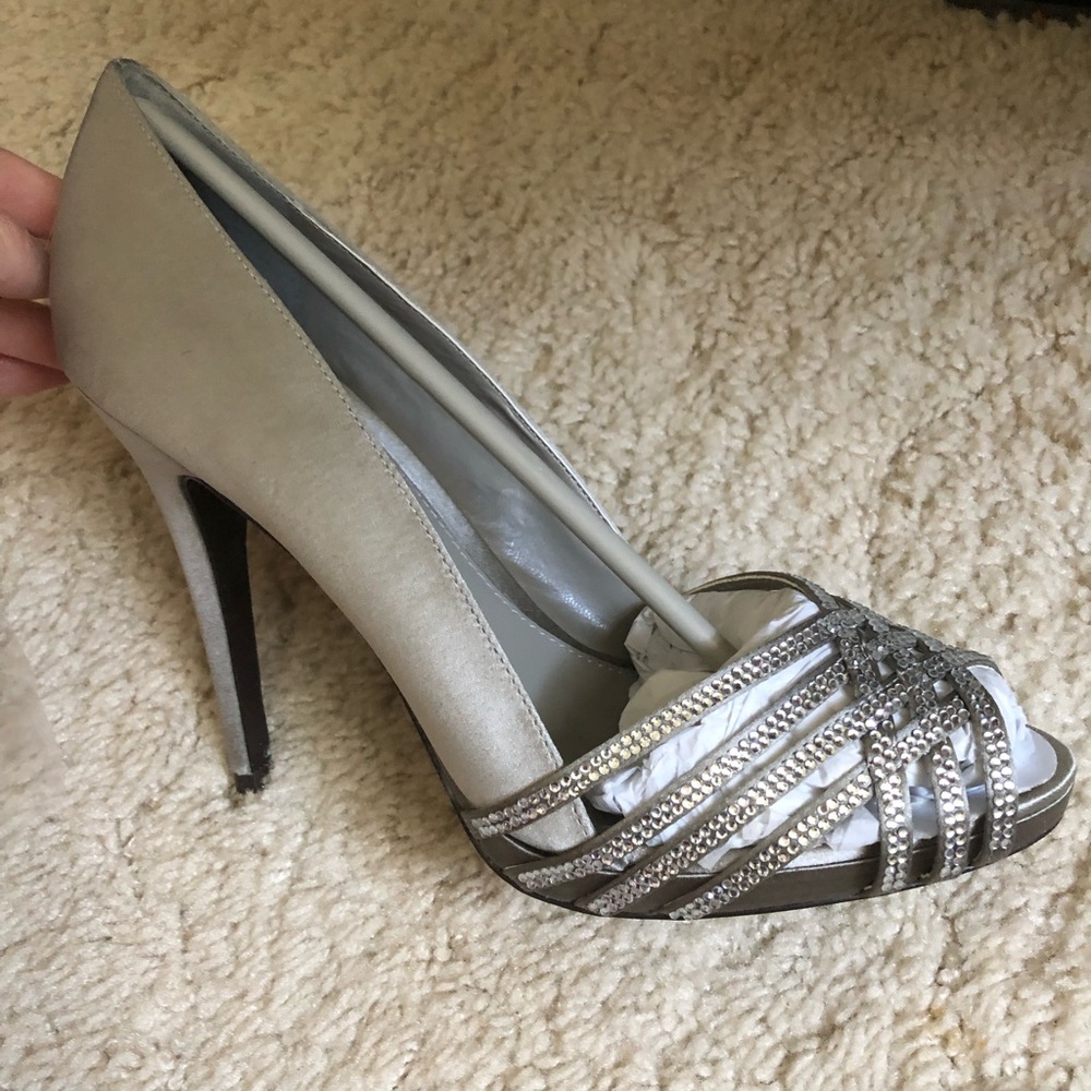 Silver Ralph Lauren Pumps
